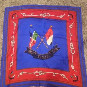 34x34 inch Polo silk scarf